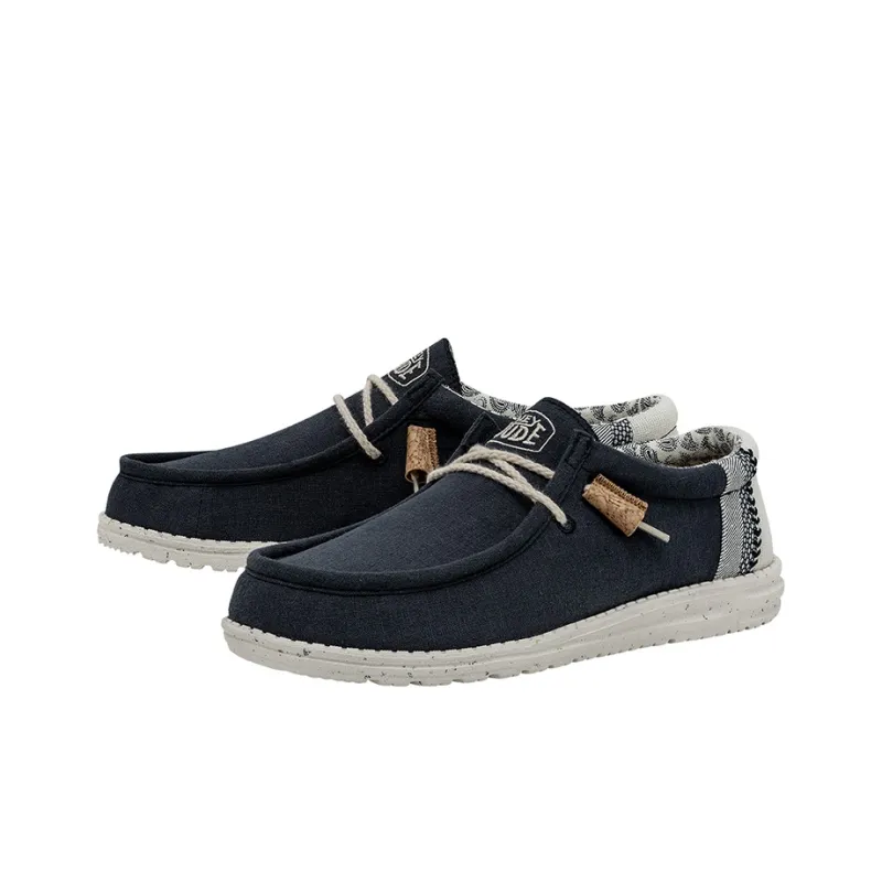 Heydude Men's Casual Shoes Men Low Top Marine Blue-1