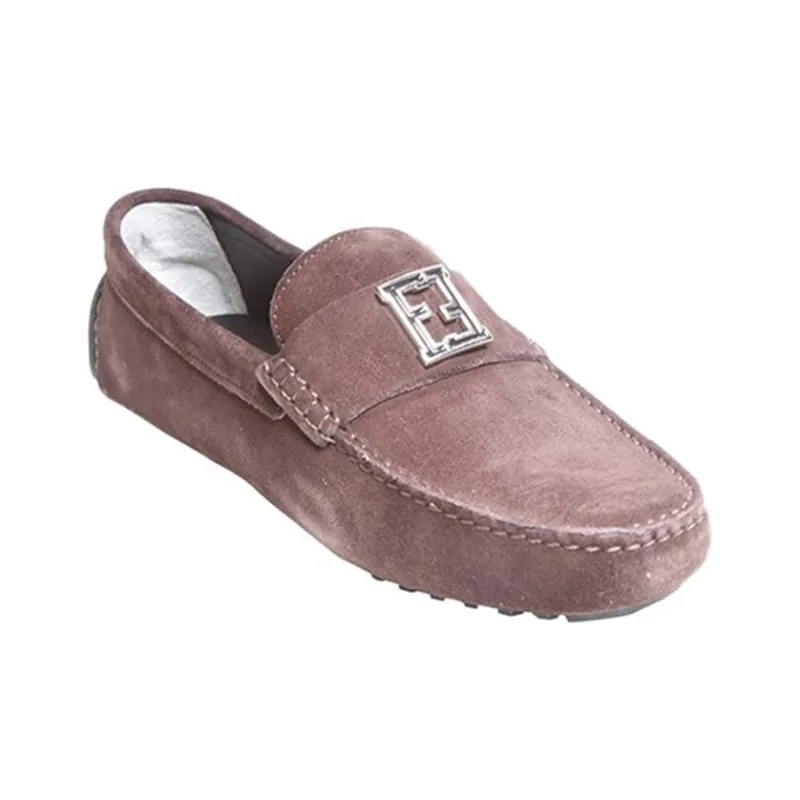 FENDI Men's Casual Shoes Men's Dark Coffee-2