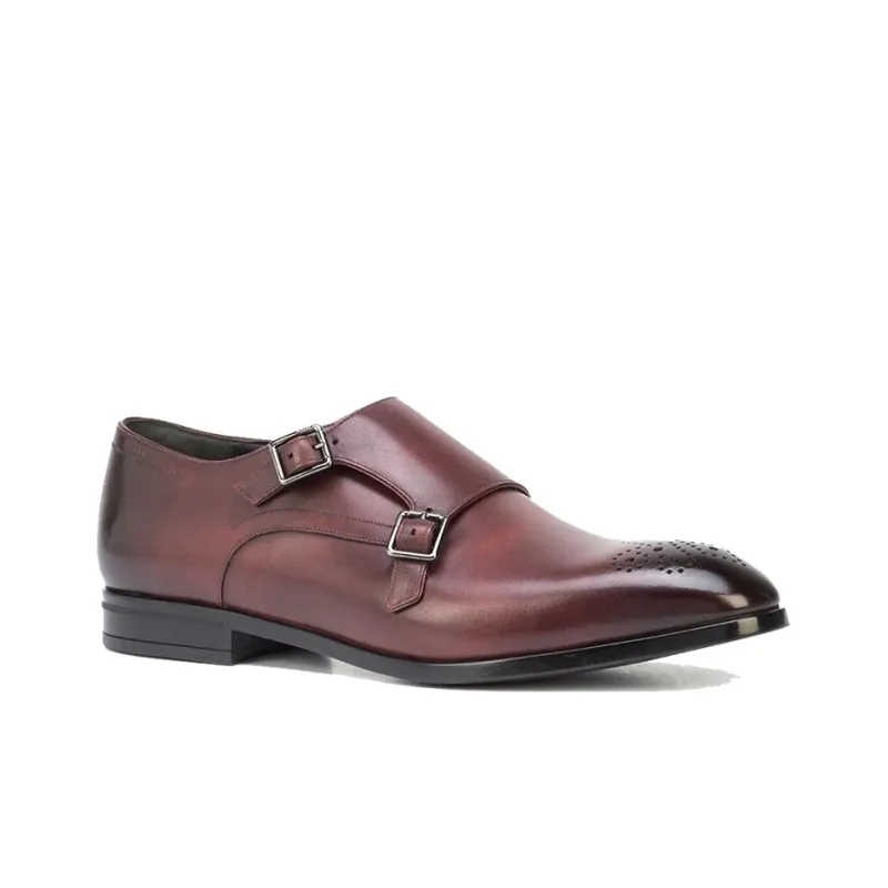 BALLY Dress Shoes Men Low Top Red-2