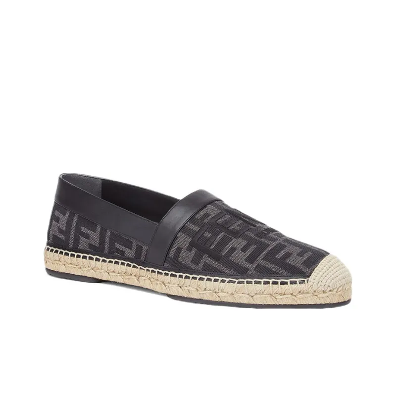 FENDI Espadrilles Men Low Top Black-2