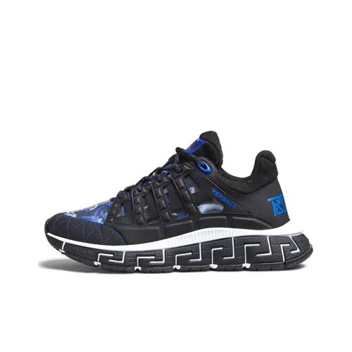 VERSACE Trigreca Low Top Platform Shoes Men's Blue