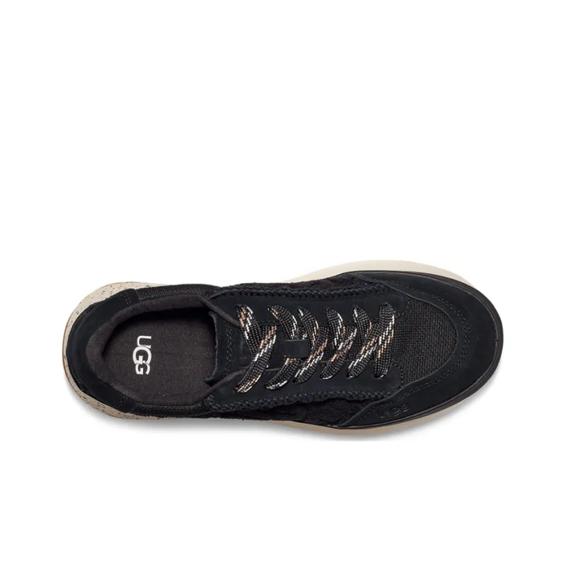UGG Marin Lace Logo Sneaker 'Black' Women's-4