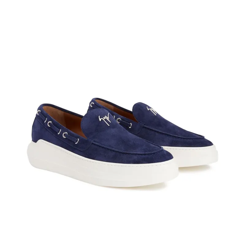 Giuseppe Zanotti Conley Navy Loafers-1