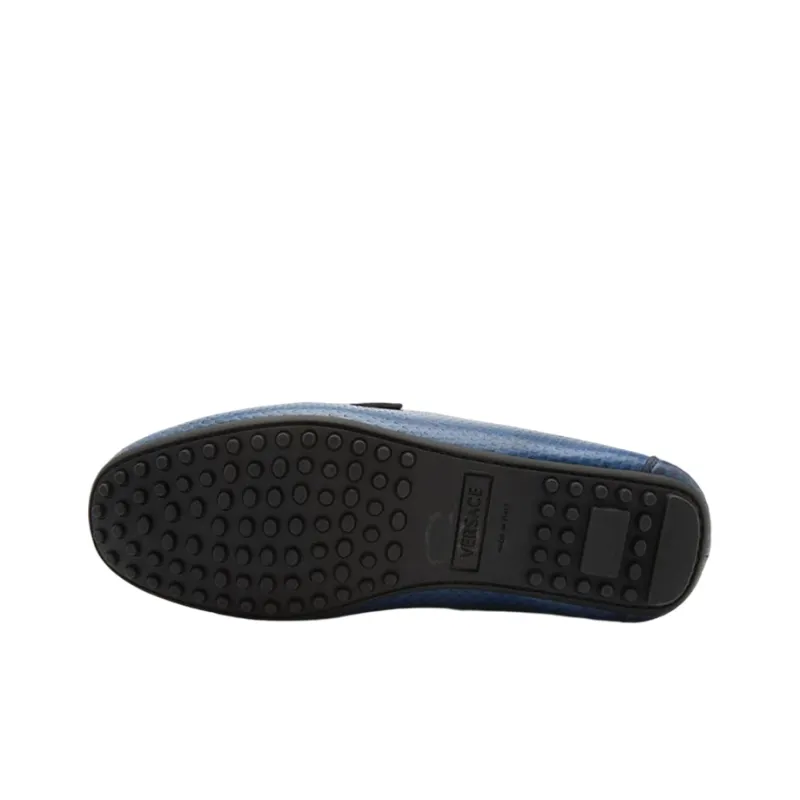 VERSACE Gommino Loafers Men Blue-5