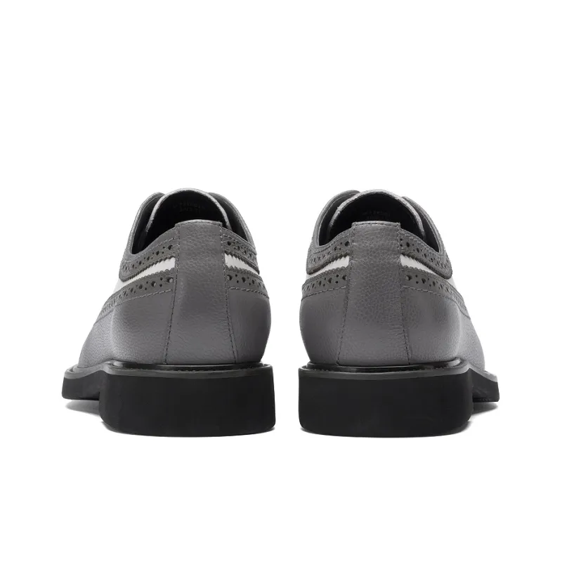 Anthony Miles Dress Shoes Men Low Top Gray White-4