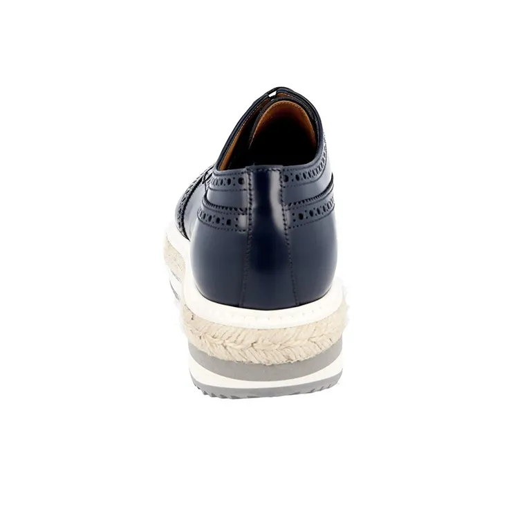 PRADA Platform Shoes Men's Dark Blue-3