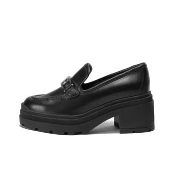 FERRAGAMO Vara Chain Leather 40mm Loafers