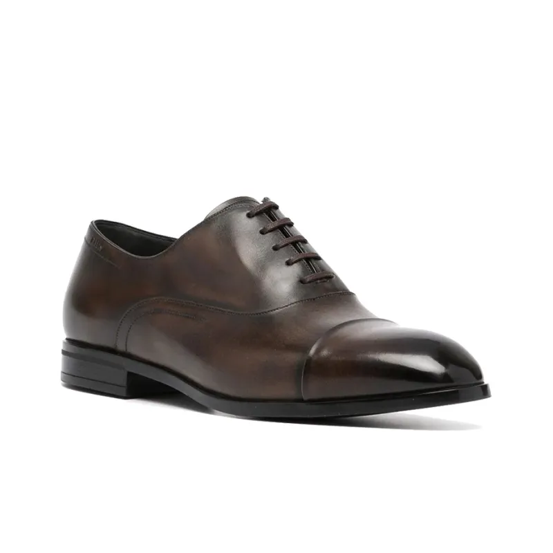 BALLY Dress Shoes Men Low Top Umber-2