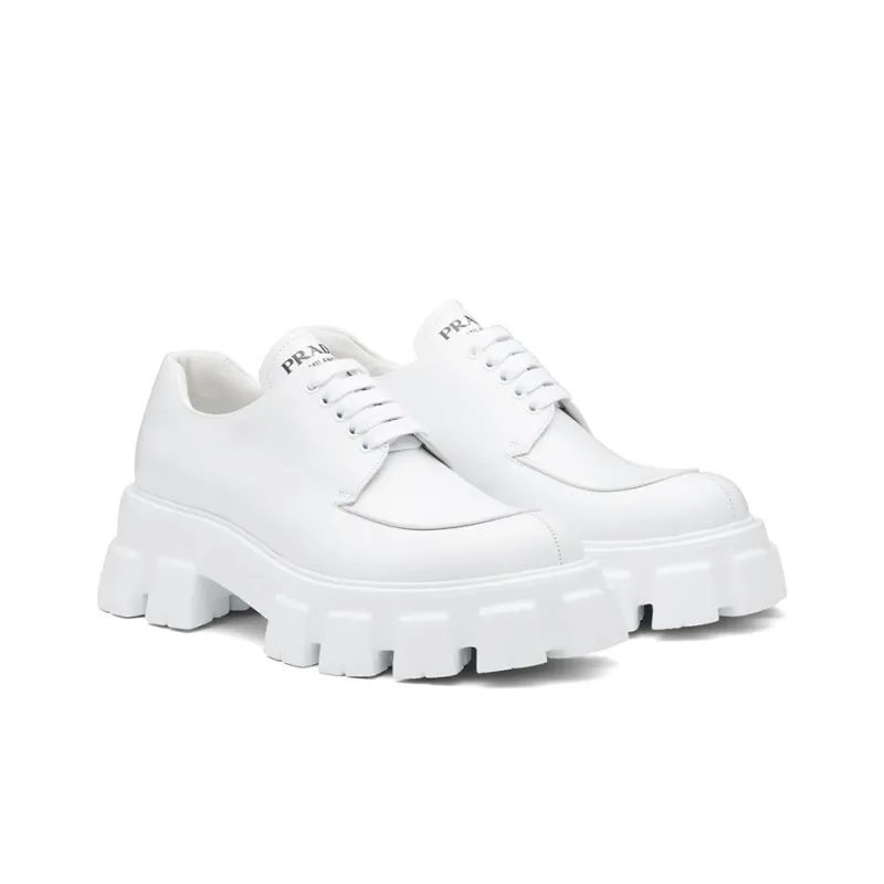 PRADA Monolith Casual Shoes Men's White-2