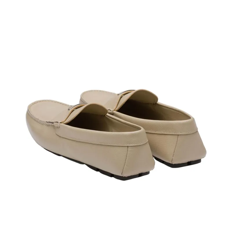 PRADA Triangle-logo Penny-slot Loafers-4
