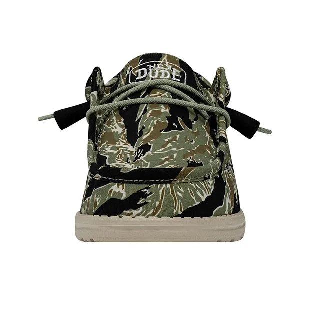 Heydude Casual Shoes Men Low Top Tiger Print Camouflage-4