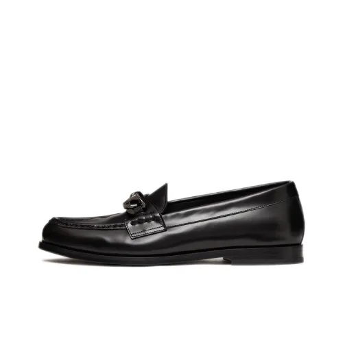 Valentino Garavani VLogo Chain Leather Loafers