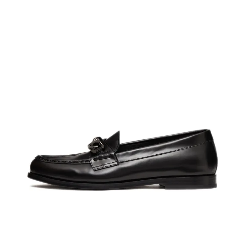 Valentino VLogo Plaque Slip On Loafers-0