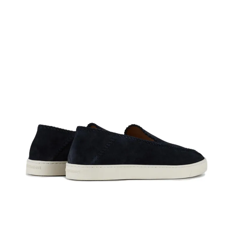 EMPORIO ARMANI Slip On Round Toe Sneakers-3