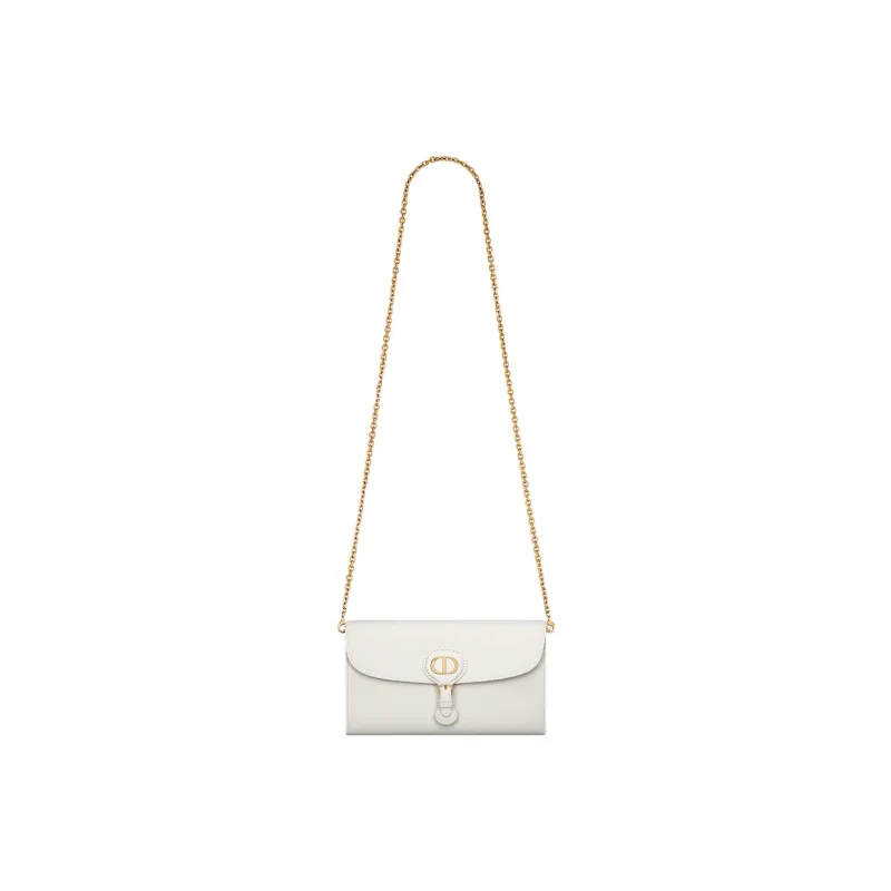 DIOR Bobby Smooth Finish Cow Leather Handheld Shoulder Bag Crossbody Bag Women's Milk White-5