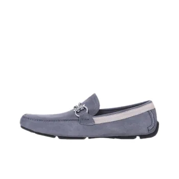 FERRAGAMO Gancini Casual Shoes Men's Blue