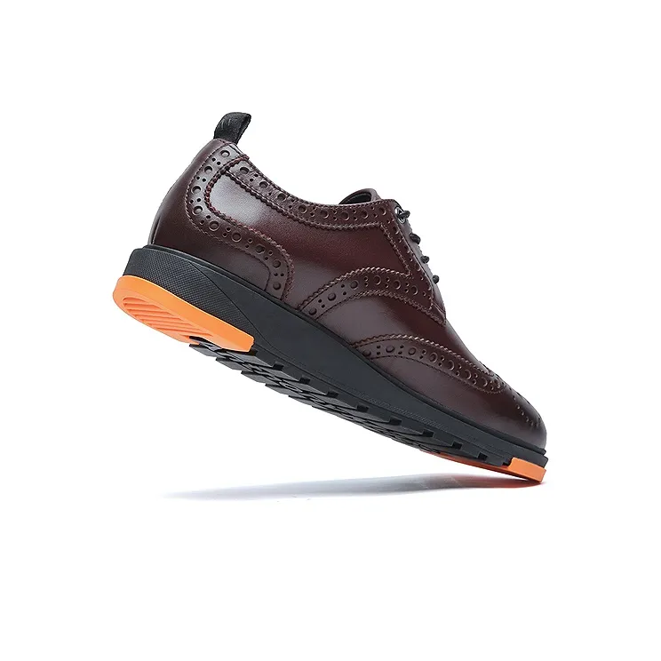 Anthony Miles Casual Leather Shoes Men's Burgundy-2