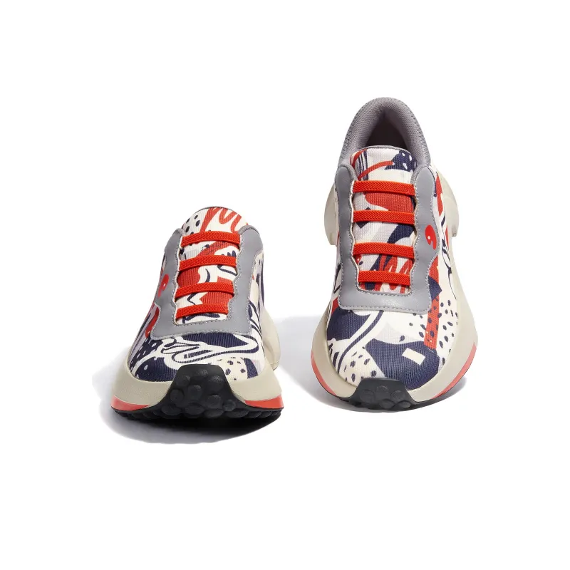 U.IN Painted Travel Shoes Seville 1 Collection Platform Shoes Women's-7