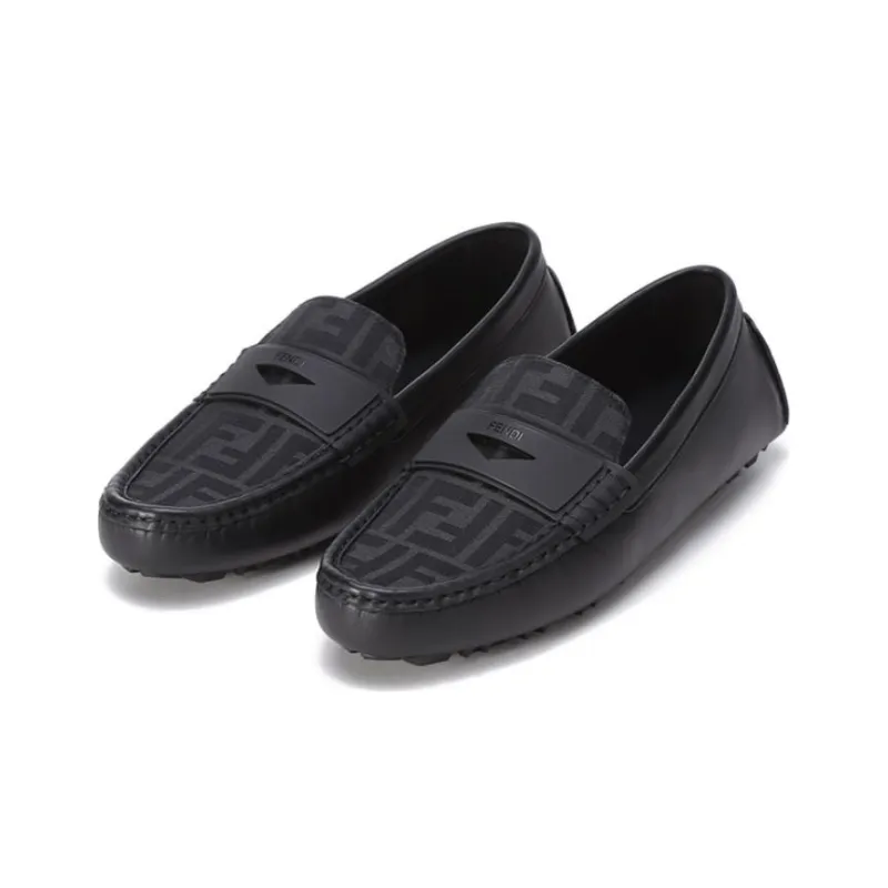 FENDI FF Casual Shoes Men's Black-2