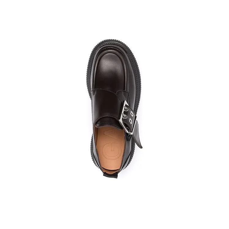 GANNI Loafers Women's Black Brown-4