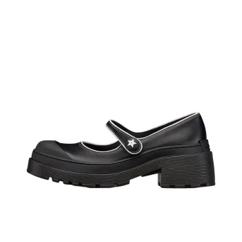 DIOR D Doll Chunky Heel Mary Jane Shoes Women's Black