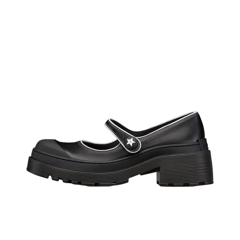 DIOR D Doll Chunky Heel Mary Jane Shoes Women's Black-0