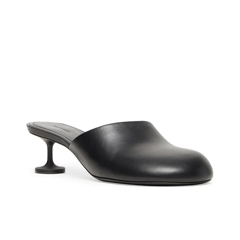 Balenciaga Lady 50mm Mule Blacker Leather Women's-2