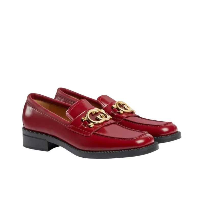GUCCI Loafers Men Low Top Red-1