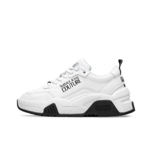 VERSACE JEANS Low-Top Platform Shoes Men's White
