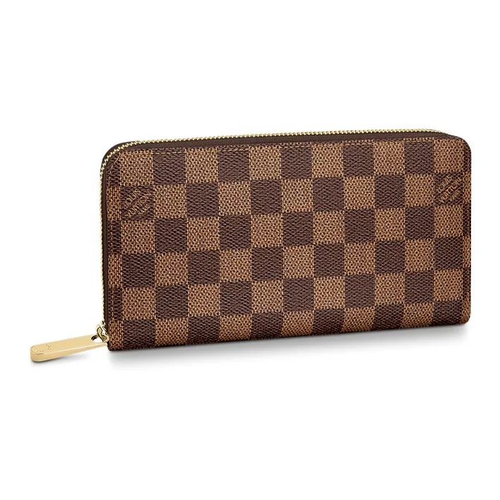 LOUIS VUITTON Zippy Coated Canvas Wallet Coin Purse Wallet Women's Brown-1