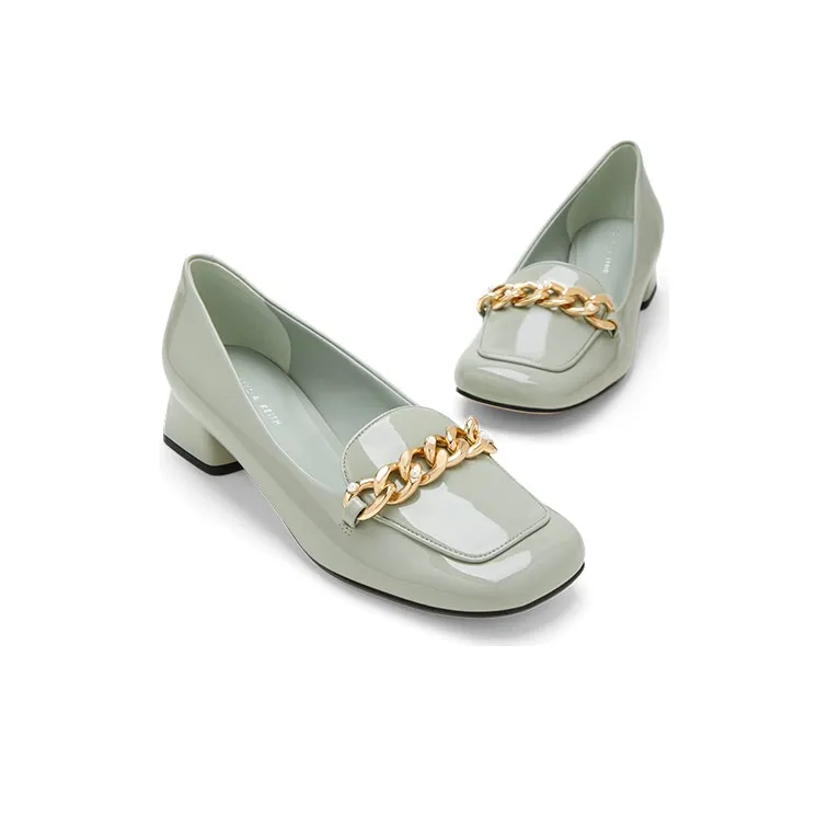 CHARLES&KEITH Chunky Heel Mary Jane Shoes Women's-8