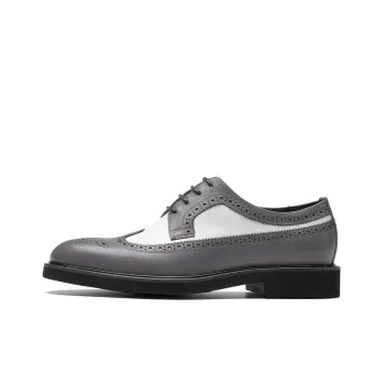 Anthony Miles Dress Shoes Men Low Top Gray White