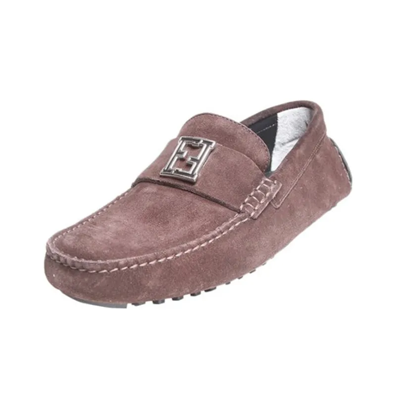 FENDI Men's Casual Shoes Men's Dark Coffee-3