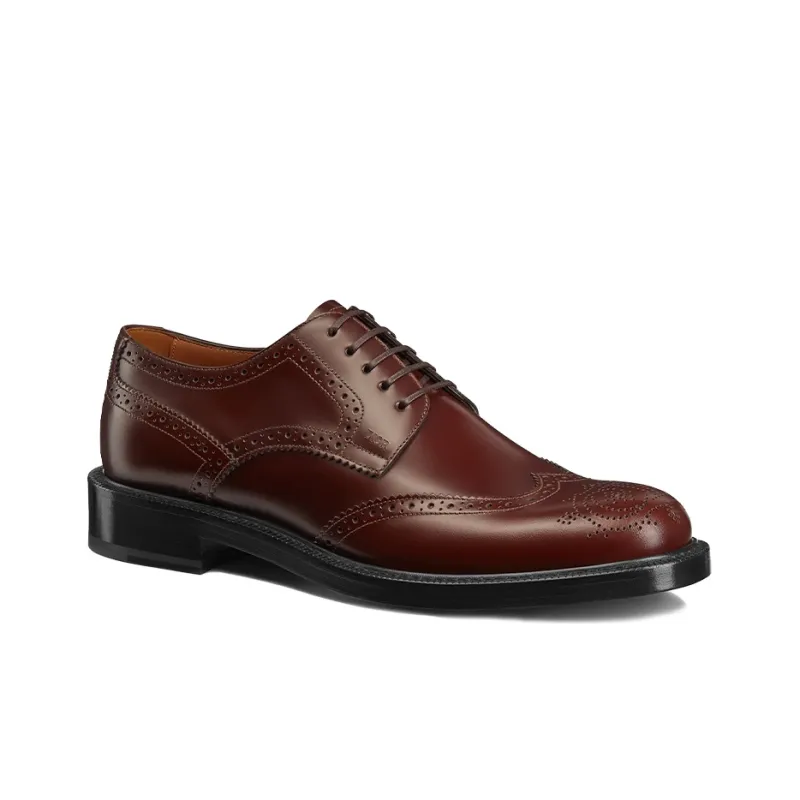 DIOR Dress Shoes Men Low-Top Brown-2