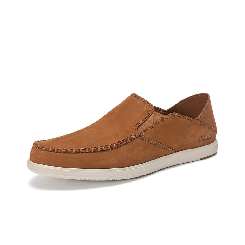 Clarks Bratton Slip Casual Shoes Men's Dark Umber-1