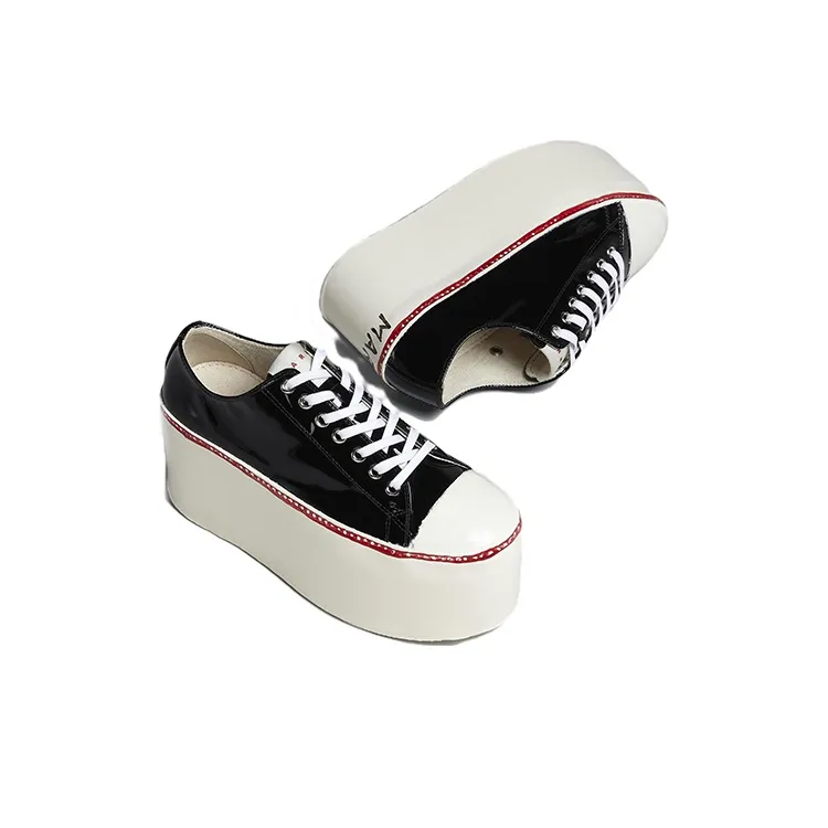 MARNI Low Top Platform Shoes Women's Black-4