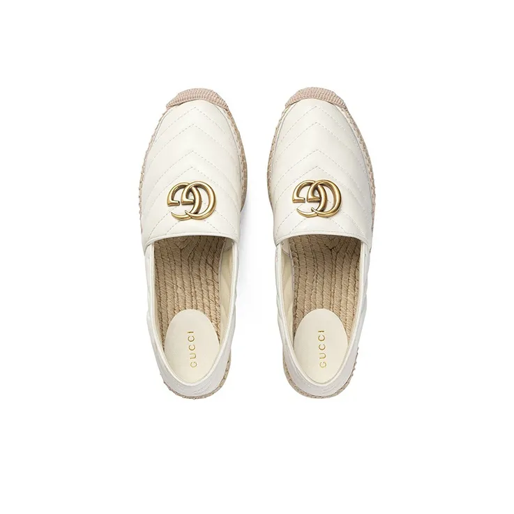 GUCCI Platform Shoes Women's White-3