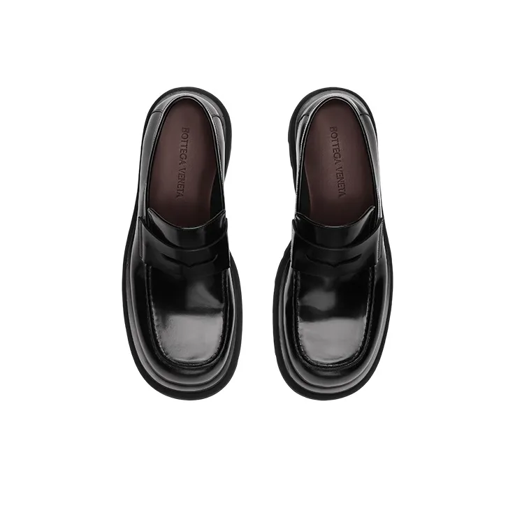 Bottega Veneta Lug Loafers Men's Black-2
