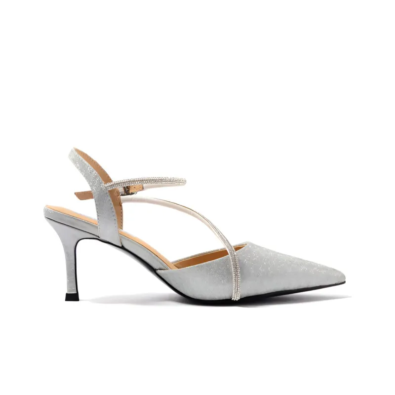 STEVE MADDEN Slim Heel High Heels 5cm Women's Silver-1