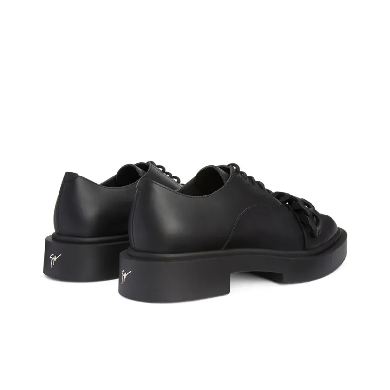 Giuseppe Zanotti Adric Chain trim Lace up Shoes-3