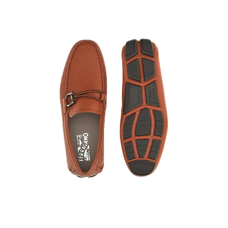 FERRAGAMO GANCINI Men's Casual Shoes Men's Light Brown-4