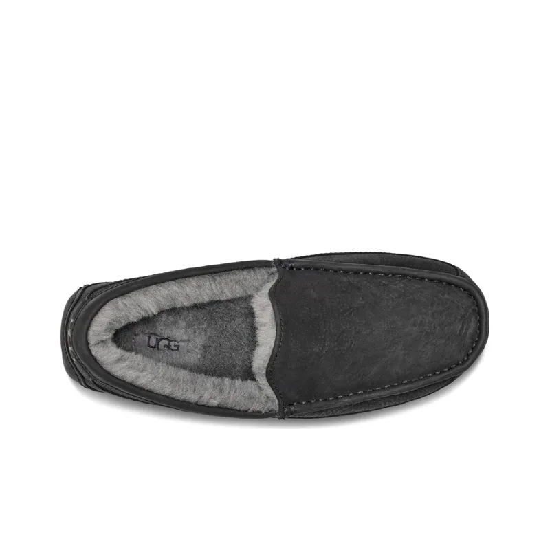 UGG Ascot Matte Slipper Black-3
