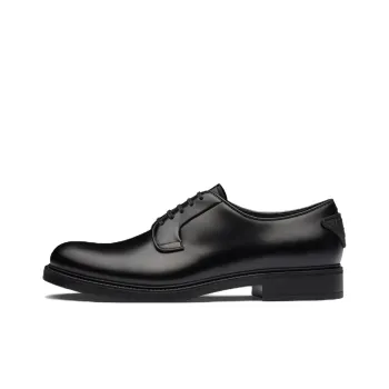 PRADA Brushed leather Lace up Shoes
