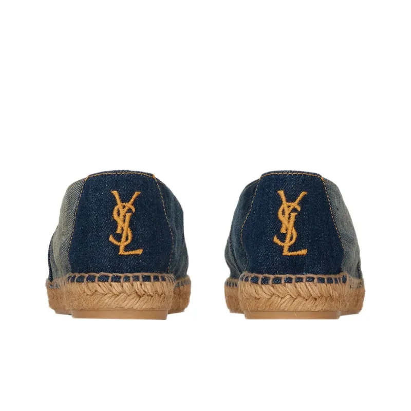 SAINT LAURENT Ysl Embroidered Slip On Espadrilles-3