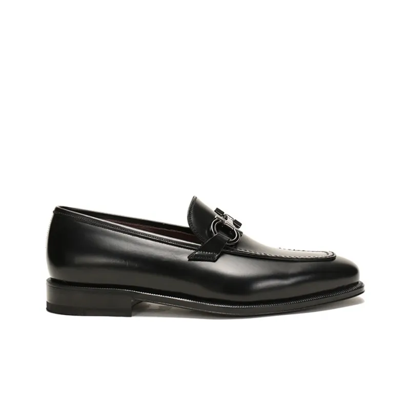 FERRAGAMO Gancini Slip-On Loafers-1