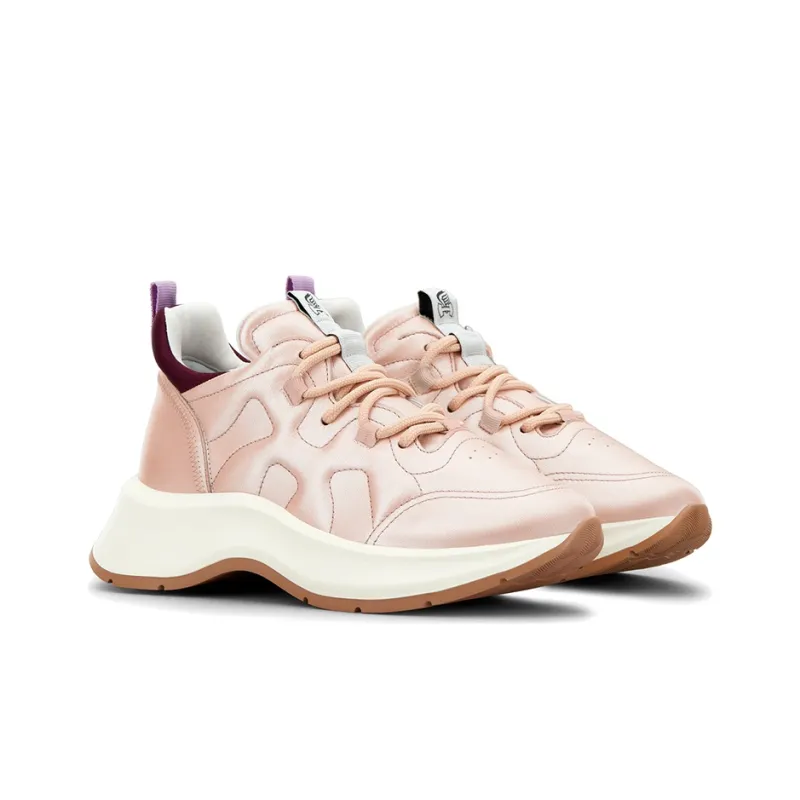 HOGAN H585 Low Top Platform Shoes Women's Pink-1
