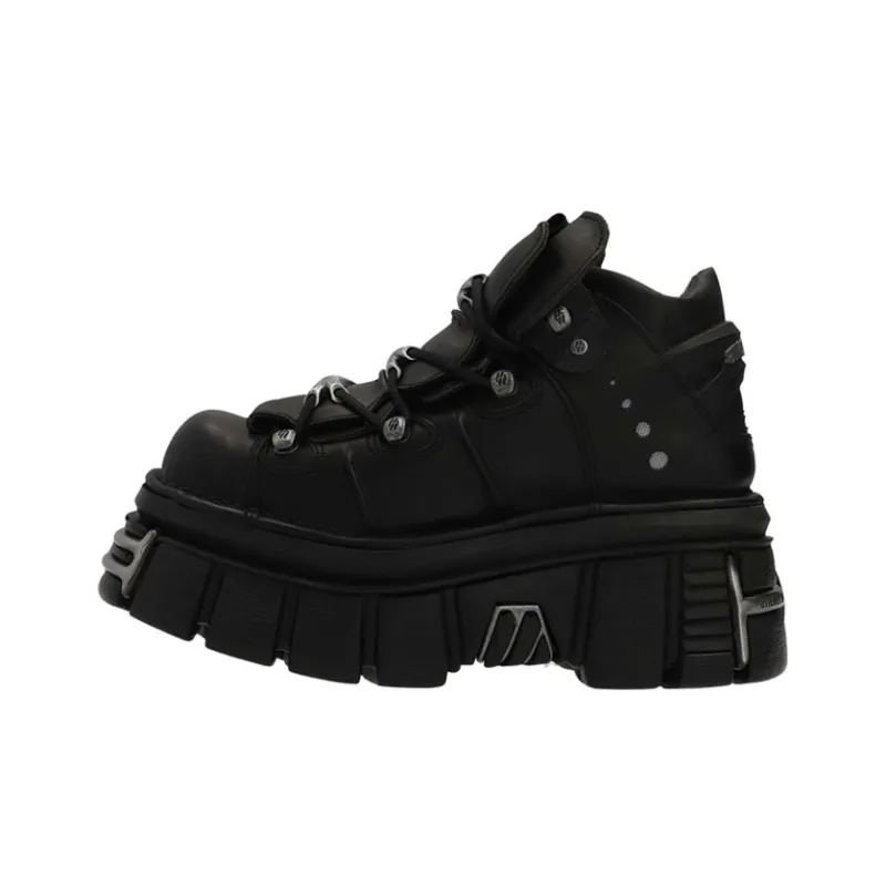 Vetements 75mm Platform Leather Sneakers-0