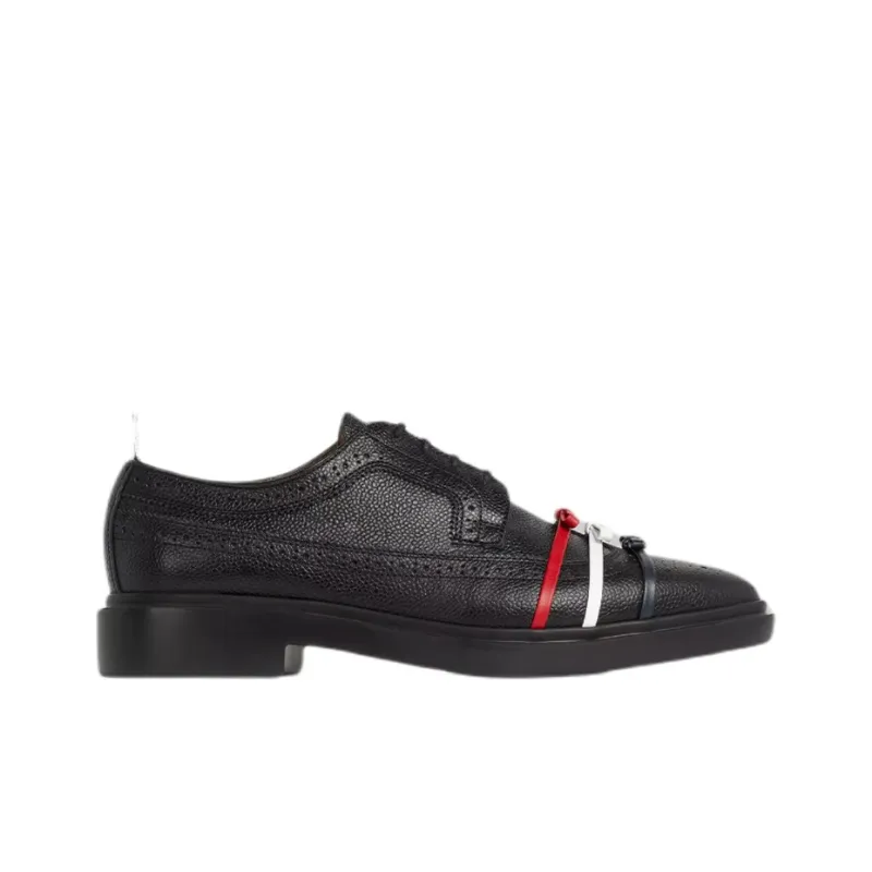 THOM BROWNE Three-bow Longwing Brogues-1