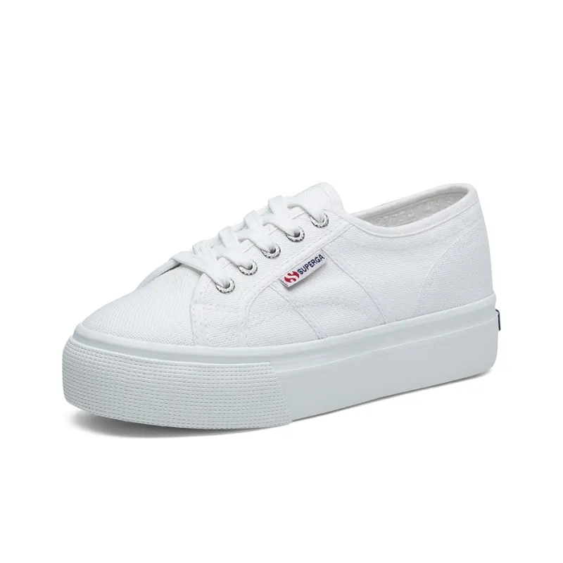 SUPERGA Platform Shoes Women's White-2