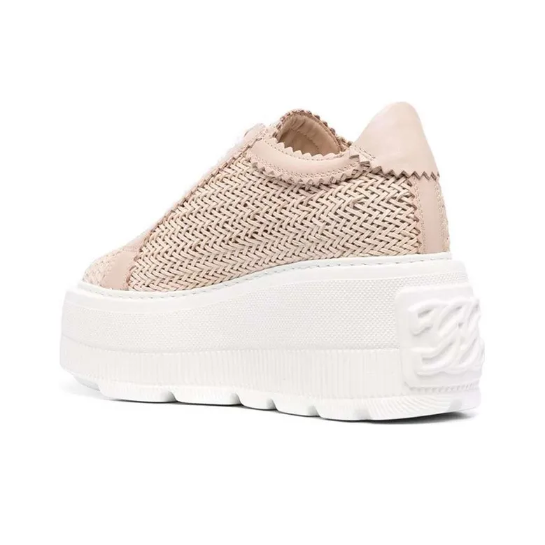 Casadei Interwoven-Detailed Chunky Lace-Up Sneakers Women's-4